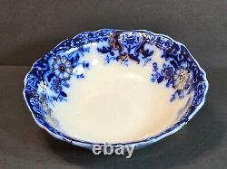 Antique Johnson Bros Brooklyn Flow Blue Set of 4 Berry/Dessert Bowls 6 Rare Min