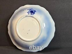 Antique Johnson Bros Brooklyn Flow Blue Set of 4 Berry/Dessert Bowls 6 Rare Min