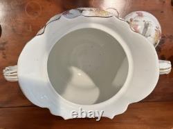 Antique Johnson Bros. Chamber Set Pitcher, Basin, Waste, Chamber, Soap, Brush