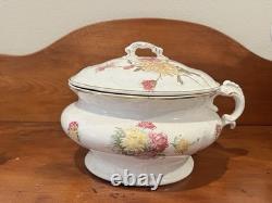 Antique Johnson Bros. Chamber Set Pitcher, Basin, Waste, Chamber, Soap, Brush