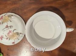 Antique Johnson Bros. Chamber Set Pitcher, Basin, Waste, Chamber, Soap, Brush