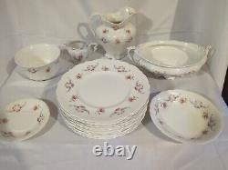 Antique Johnson Bros China England The Bergen Rose Pattern 18 Pieces Mixed Lot