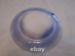 Antique Johnson Bros England Persian Bowl Flow Blue 9 Flat Rim Gold accents