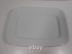 Antique Johnson Bros Royal Ironstone China 2 White Rectangle Platters England
