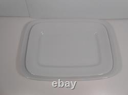 Antique Johnson Bros Royal Ironstone China 2 White Rectangle Platters England