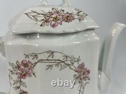 Antique Johnson Brothers Bros Ironstone England Porcelain Daisy Magnolia Teapot