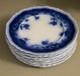Antique Johnson Brothers Clayton Flow Blue 7 Salad Dessert Plates Set Of 10