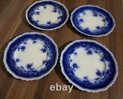 Antique Johnson Brothers Clayton Flow Blue 7 Salad Dessert Plates Set of 10