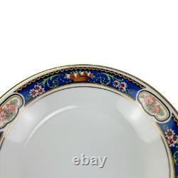 Antique Johnson Brothers England Plates Dish Set 16 pc Art Deco Blue Band Gold