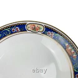 Antique Johnson Brothers England Plates Dish Set 16 pc Art Deco Blue Band Gold