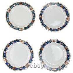Antique Johnson Brothers England Plates Dish Set 16 pc Art Deco Blue Band Gold