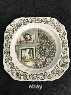 Antique Johnson Brothers Merry Christmas. Macquarie salad plates