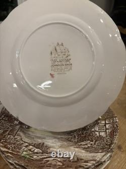 Antique Johnson Brothers Old English Countryside, 44 Pieces great condition