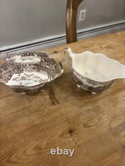 Antique Johnson Brothers Old English Countryside, 44 Pieces great condition