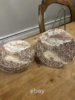 Antique Johnson Brothers Old English Countryside, 44 Pieces great condition