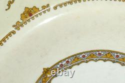 Antique PAREEK Johnson Bros England Dinner Plates Floral Design Set of 8