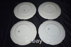 Antique PAREEK Johnson Bros England Dinner Plates Floral Design Set of 8