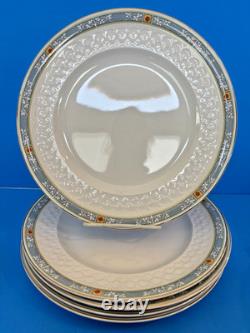 Antique Rare Johnson Bros EUNICE Dinner Plates/Bowls/Soup Tureen -Gold Rim