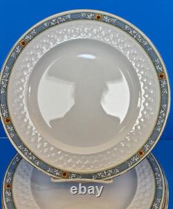 Antique Rare Johnson Bros EUNICE Dinner Plates/Bowls/Soup Tureen -Gold Rim