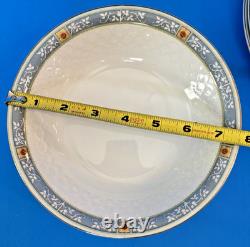 Antique Rare Johnson Bros EUNICE Dinner Plates/Bowls/Soup Tureen -Gold Rim