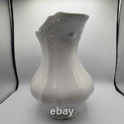 Antique Royal Ironstone China Johnson Bros. England Pitcher and Basin/Bowl White