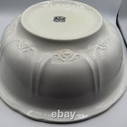 Antique Royal Ironstone China Johnson Bros. England Pitcher and Basin/Bowl White