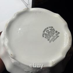Antique Royal Ironstone China Johnson Bros. England Pitcher and Basin/Bowl White