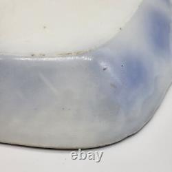 Antique Serving Platter 12x16 FlowBlue Peach Royal Semi Porcelain Johnson Bros