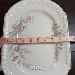 Antique Victorian Johnson Bros England Porcelain Floral Platter 12 inch Oval