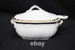 Antique c. 1900 Johnson Bros. Royal Ironstone TUREEN withLid & Ladle, Lustre Trim