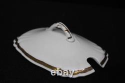 Antique c. 1900 Johnson Bros. Royal Ironstone TUREEN withLid & Ladle, Lustre Trim