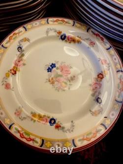 Antq Rare Pareek Johnson Bros. England Arundale 68 Pcs Floral Dining Set Read