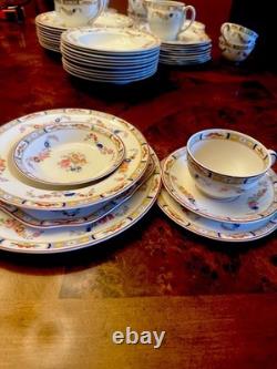 Antq Rare Pareek Johnson Bros. England Arundale 68 Pcs Floral Dining Set Read