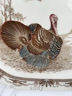 Barnyard King Turkey Platter Johnson Bros. Beautiful 20.25 EUC /rw