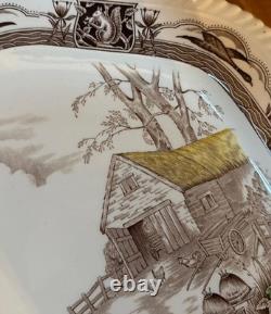 Barnyard King Turkey Platter Johnson Bros. Beautiful Condition
