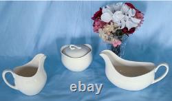Beautiful Gravy Boat, Creamer, and Sugar Bowl from Johnson Bros. Made in England