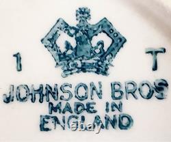 Beautiful Gravy Boat, Creamer, and Sugar Bowl from Johnson Bros. Made in England