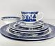 Blue Willow Dinner Set For 2/ 10 Pieces By Johnson Bros. England Couple Gift