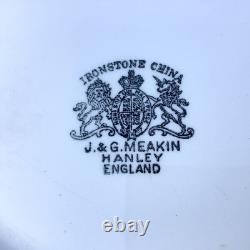 Bowl and Pitcher Meakin Johnson Bros. Ironstone Large White Basin