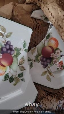 DEFECTIVE Johnson Brothers Fresh Fruit 23Piece Estate Set Octagonal Ma G3D