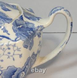 Early Johnson Brothers 4 Cup TEAPOT English Chippendale Blue PERFECTLY STUNNING