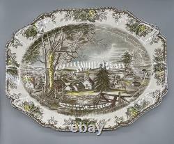 Early Original Johnson Brothers Friendly Village 20 Turkey Platter Pat Pending Early Original Johnson Brothers Friendly Village 20 Turkey Platter Pat Pending