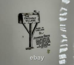 Early Original Johnson Brothers Friendly Village 20 Turkey Platter Pat Pending