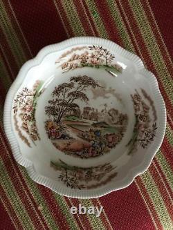 Eight Vintage English Garden, Johnson Bros. Fruit/dessert/ sauce bowls