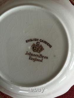 Eight Vintage English Garden, Johnson Bros. Fruit/dessert/ sauce bowls