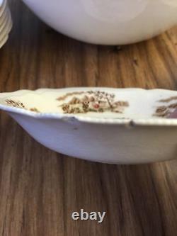 Eight Vintage English Garden, Johnson Bros. Fruit/dessert/ sauce bowls