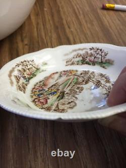 Eight Vintage English Garden, Johnson Bros. Fruit/dessert/ sauce bowls