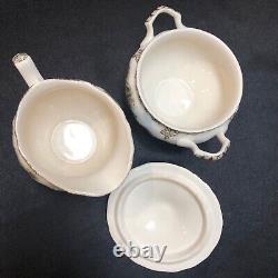 English Dinnerware Service for 8 JohnsonBros FriendlyVillage 6Pc. Place Settings