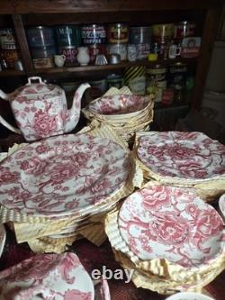 Exceptional 45pc Johnson Brothers English Chippendale Set + Lids- Look