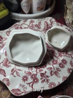 Exceptional 45pc Johnson Brothers English Chippendale Set + Lids- Look